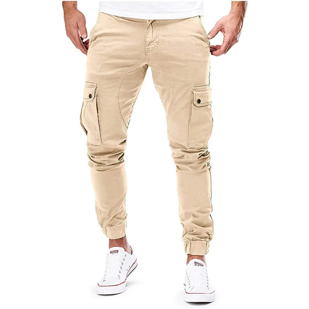 Men Pants Thin Fashion Casual Jogger Pants