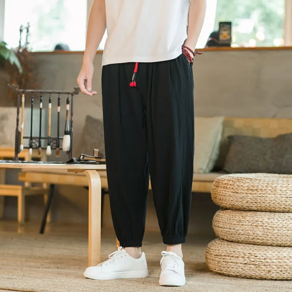 Men's Casual Solid Color Harem Pants