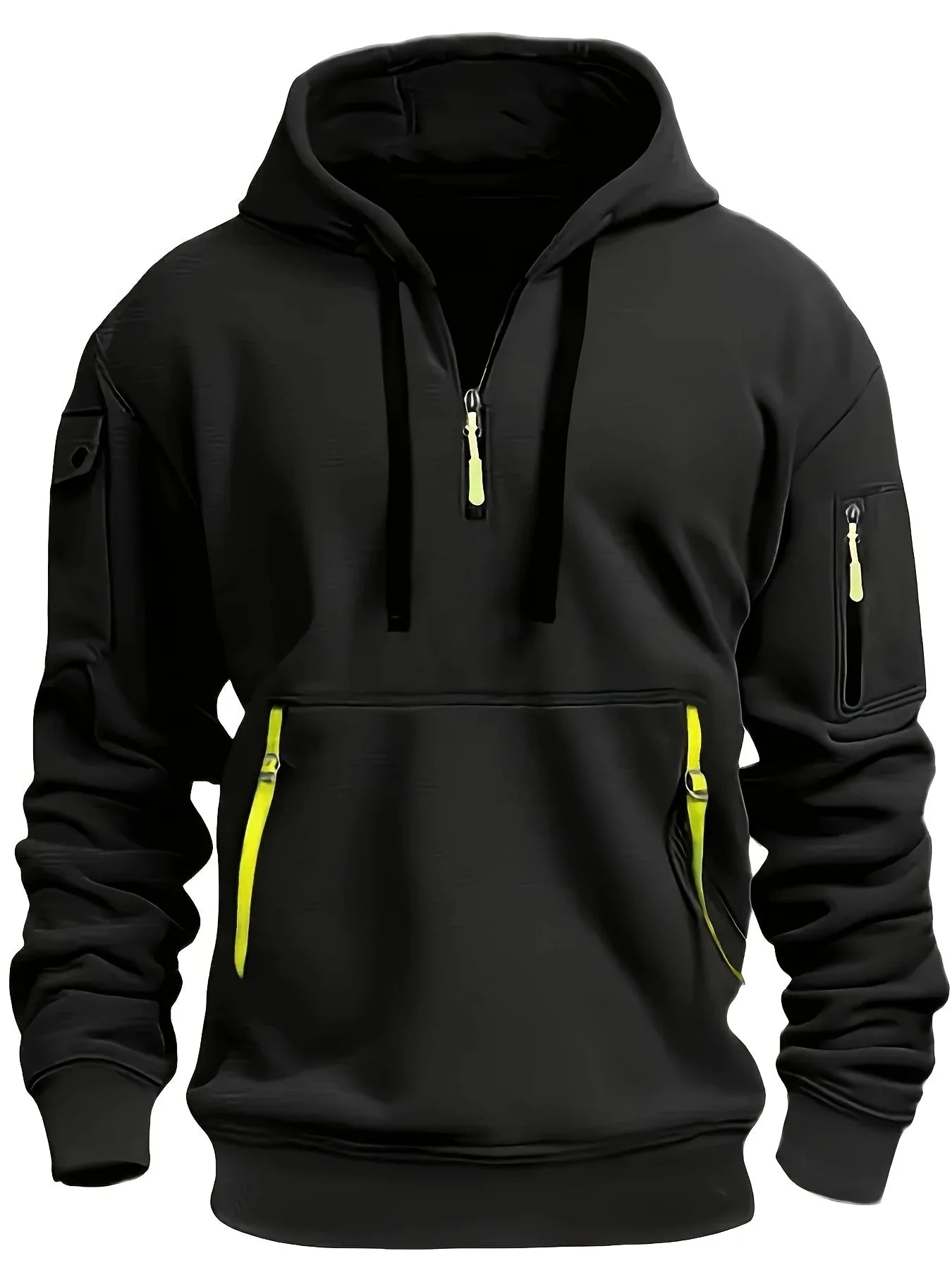 Originality 1/4 Zip up Autumn Winter Men Fashion Hoodie
