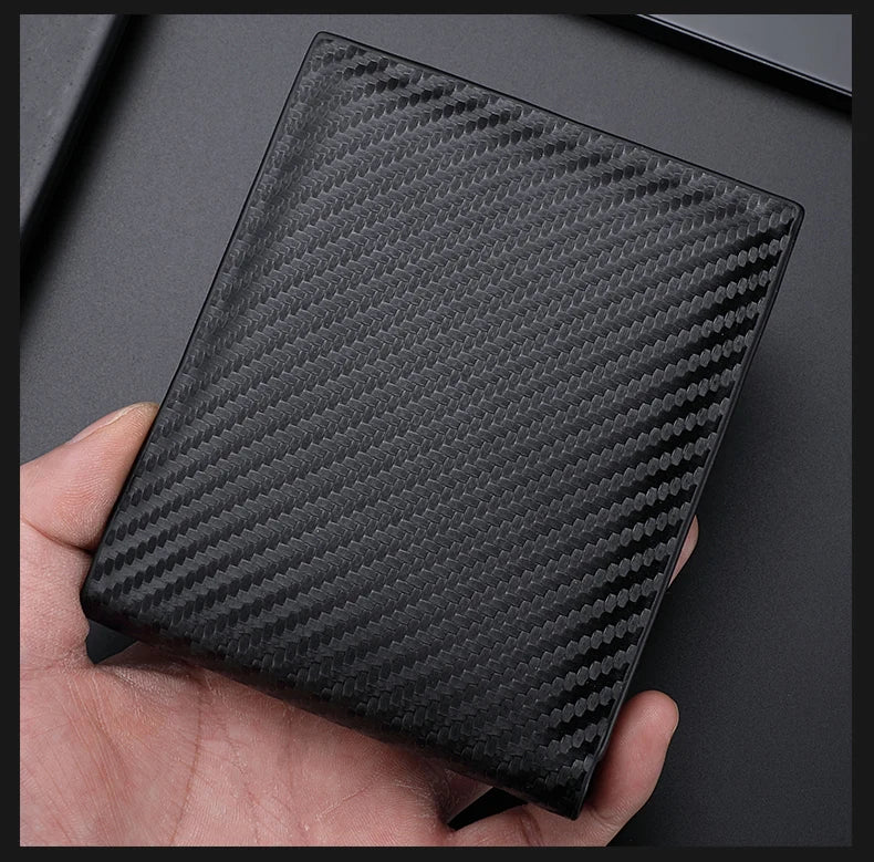 New Carbon Fiber Short Wallet