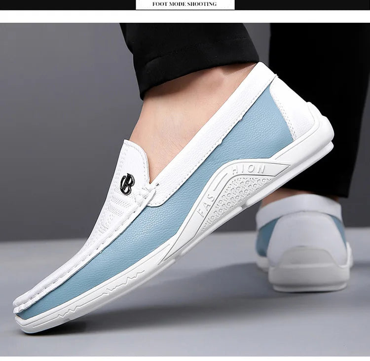 Casual Leather Shoes Classic Soft Hombre Breathable