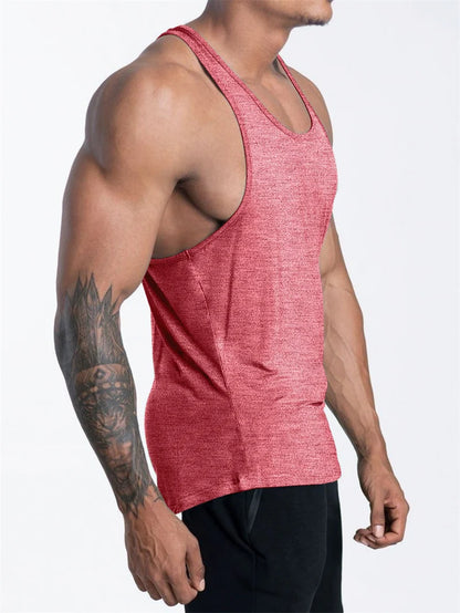 Men's Muscle Fit Gym Tank Top – Sleeveless Sports Workout Shirt
