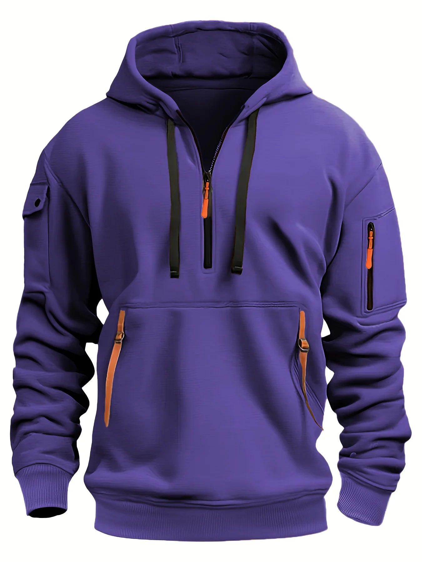 Originality 1/4 Zip up Autumn Winter Men Fashion Hoodie