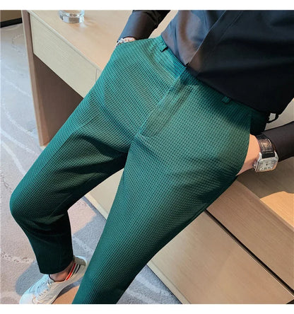 Casual Business Straight-leg Pants For Summer Lightweight Breathable