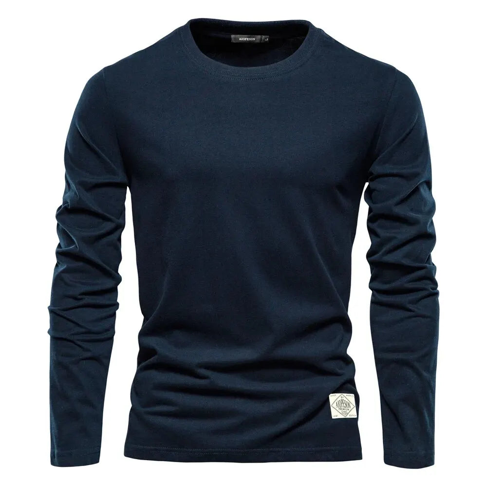 100% Cotton Long Sleeve T Shirt For Men