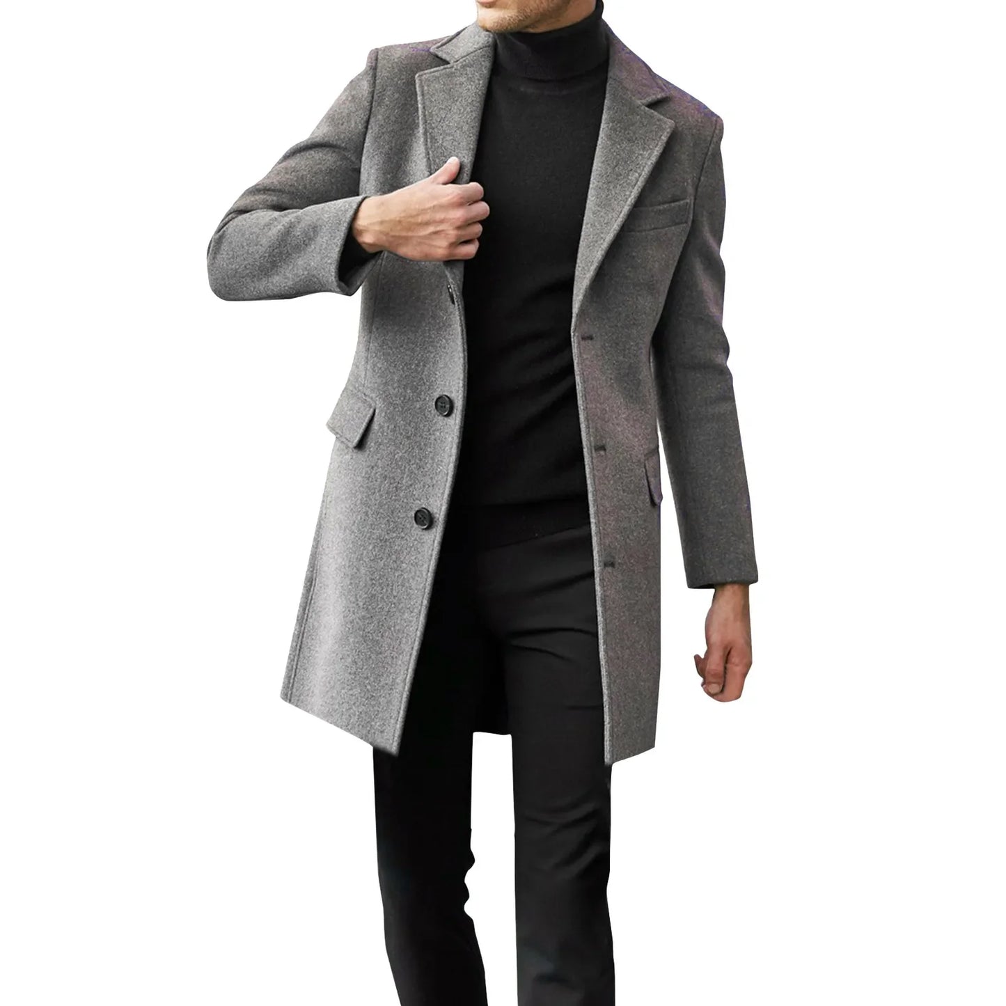 business long Jacket Vintage Thicken Coat