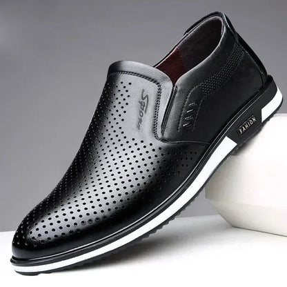 Leather Shoes for Men Designer Loafers High Quality Adult Moccasins