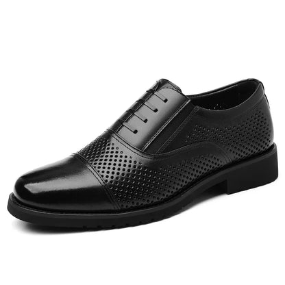 Breathable Hallow New Designer Cow Leather Shoes