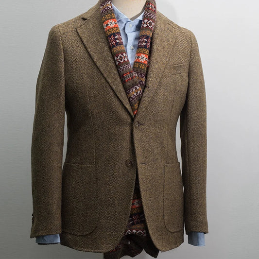 Men's Suit Brown Blazer Prom Tuxedos