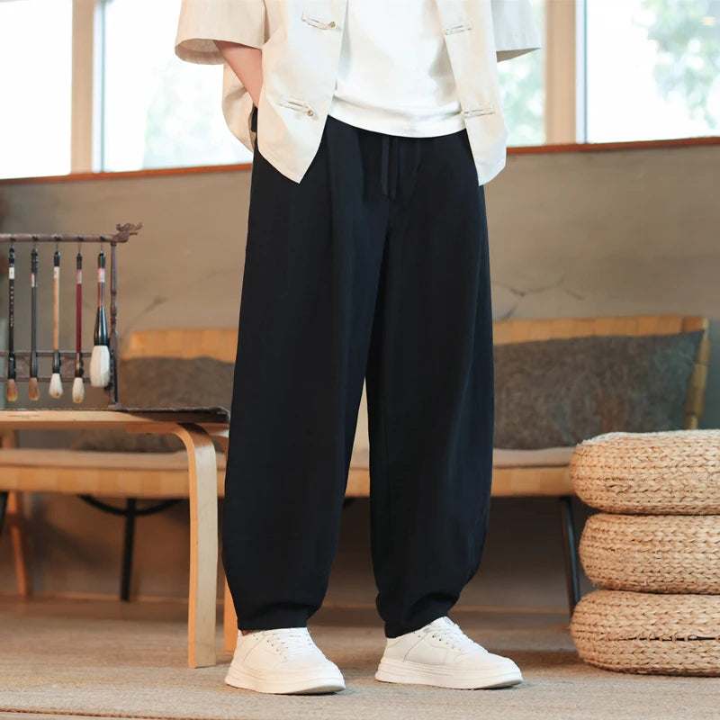 New Cotton Linen Harem Pants