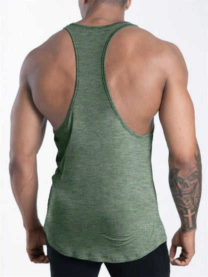 Men's Muscle Fit Gym Tank Top – Sleeveless Sports Workout Shirt