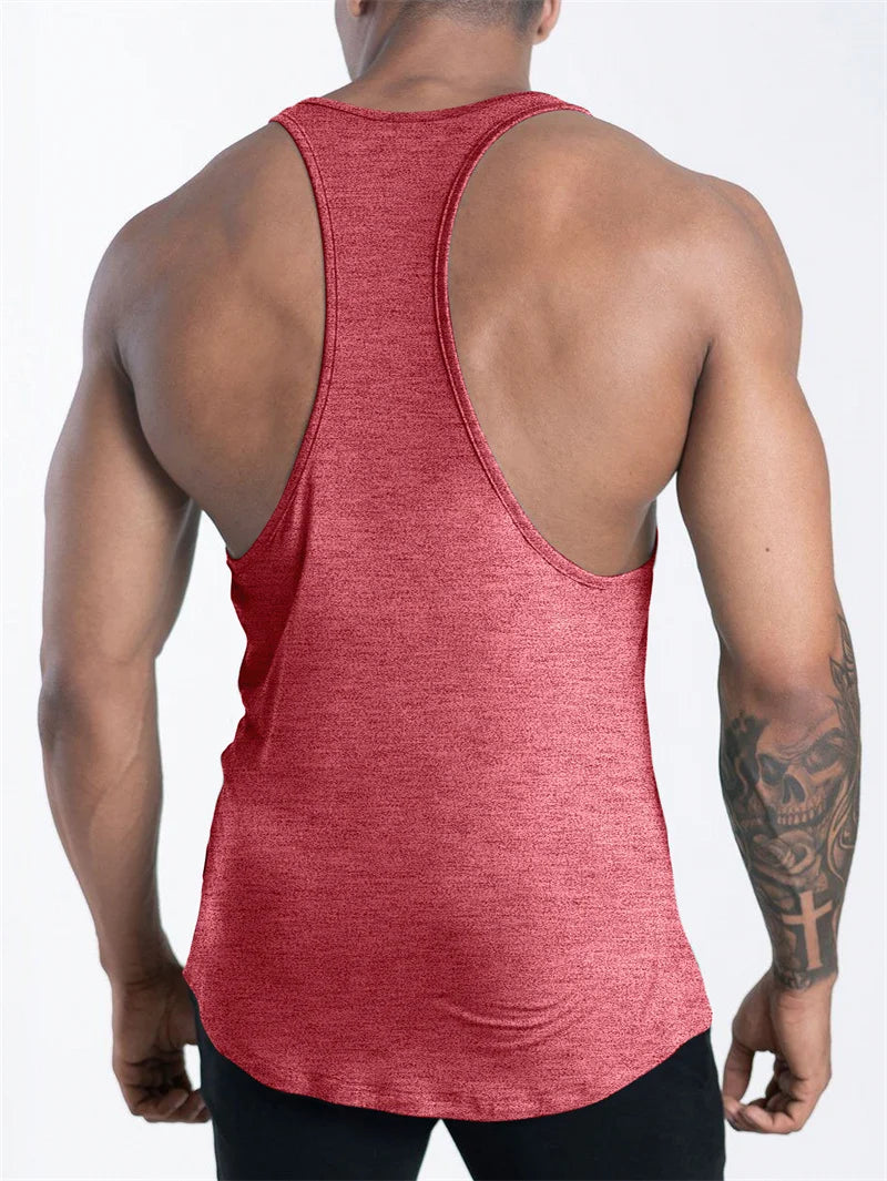 Men's Muscle Fit Gym Tank Top – Sleeveless Sports Workout Shirt
