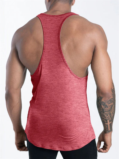 Men's Muscle Fit Gym Tank Top – Sleeveless Sports Workout Shirt