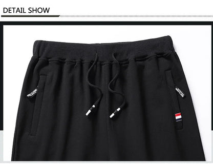 Elastic Waist Sweatpants Cotton Trousers