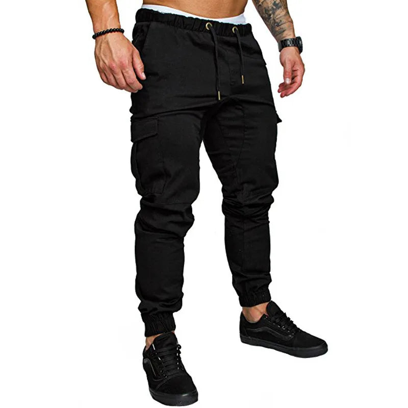 Men Pants Thin Fashion Casual Jogger Pants