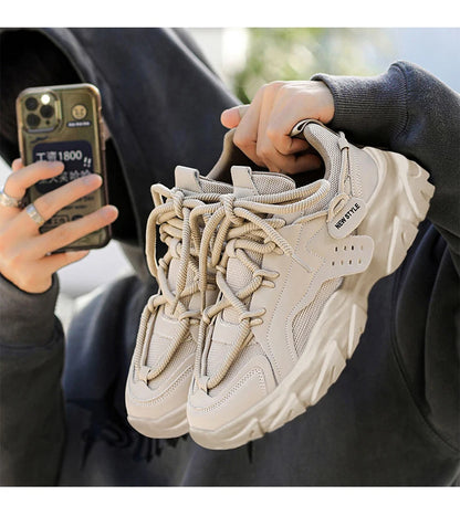 Men's Shoe Breathable Thick Soled Casual Sneakers