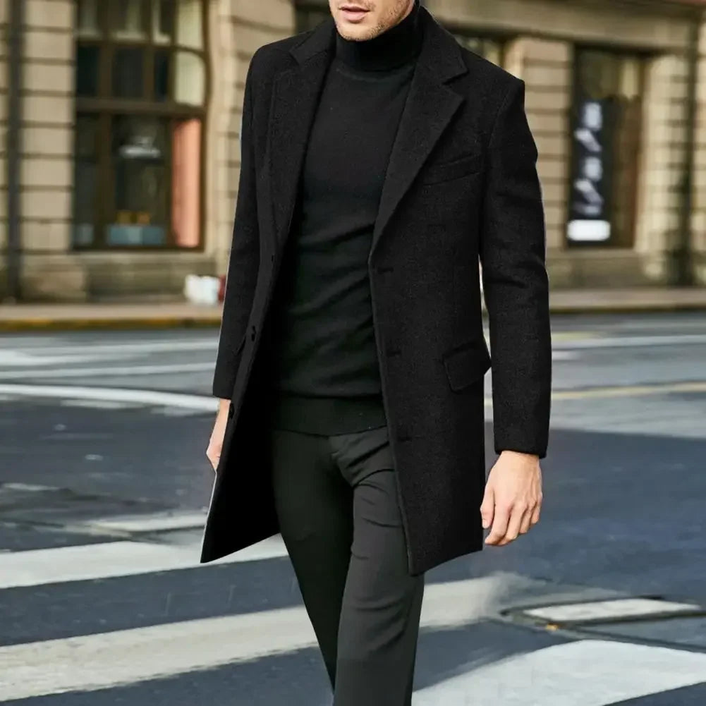 Casual Business Jackets Man Warm Coat