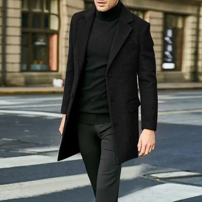 Casual Business Jackets Man Warm Coat