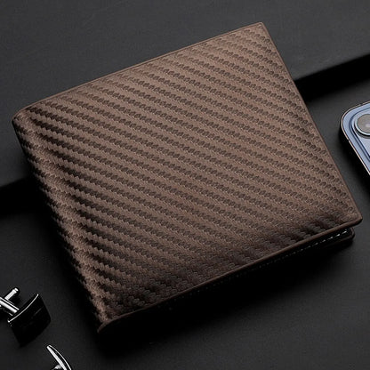 New Carbon Fiber Short Wallet