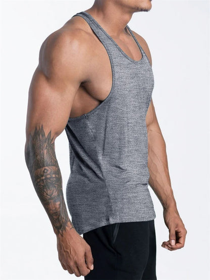 Men's Muscle Fit Gym Tank Top – Sleeveless Sports Workout Shirt