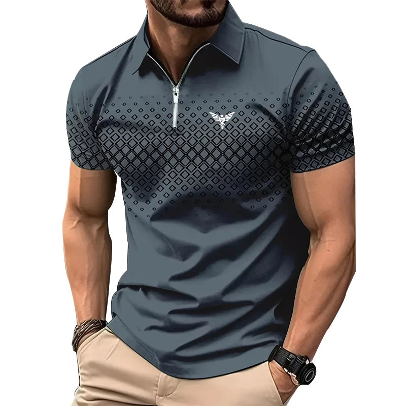 Men Personality Summer Fashion Polo shirt