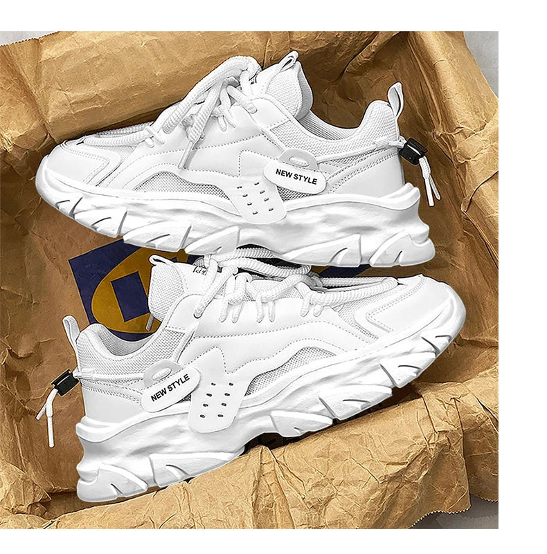 Men's Shoe Breathable Thick Soled Casual Sneakers