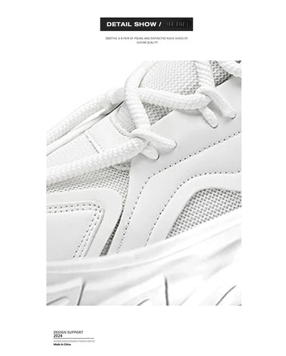 Men's Shoe Breathable Thick Soled Casual Sneakers
