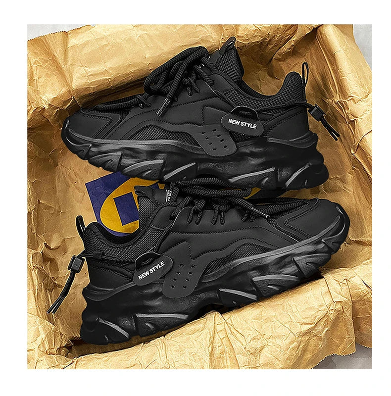 Men's Shoe Breathable Thick Soled Casual Sneakers