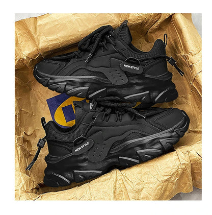 Men's Shoe Breathable Thick Soled Casual Sneakers