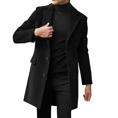 Casual Business Jackets Man Warm Coat