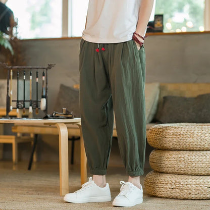Men's Casual Solid Color Harem Pants