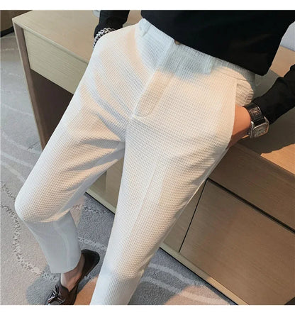 Casual Business Straight-leg Pants For Summer Lightweight Breathable