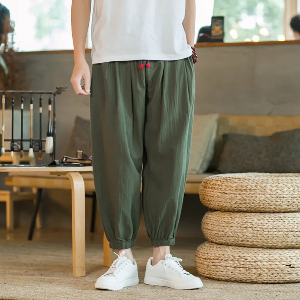 Men's Casual Solid Color Harem Pants
