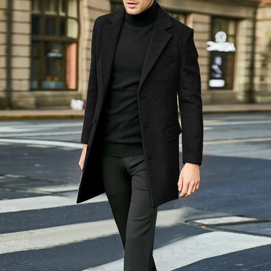 business long Jacket Vintage Thicken Coat
