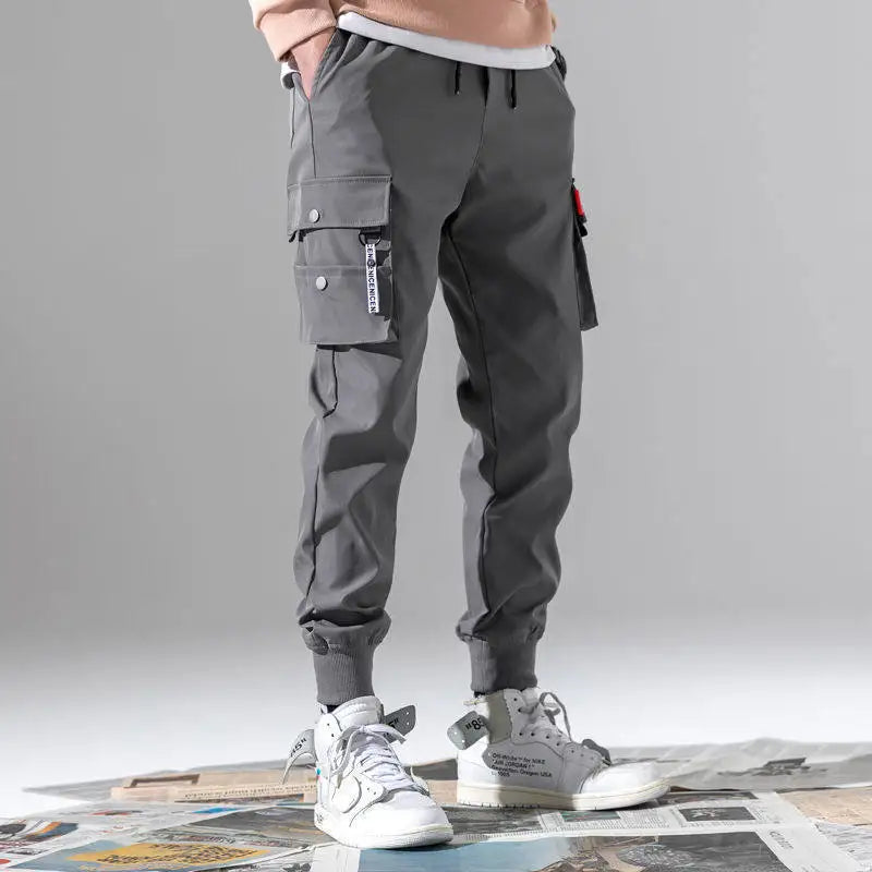 Men Pants Thin Fashion Casual Jogger Pants